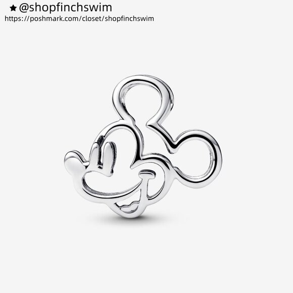 Pandora Disney Mickey Mouse Openwork Charm - Picture 1 of 5